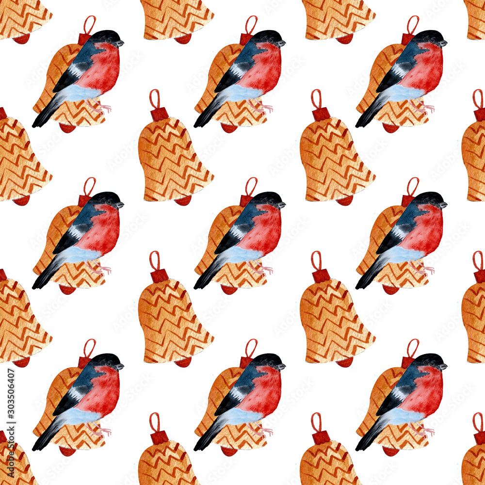 bullfinch, golden bell bullfinch, golden bell