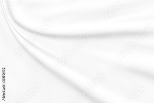 abstract smooth elegant white fabric texture background,flowing satin waves © Suriya