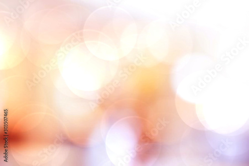 Orange abstract background blur with bokeh