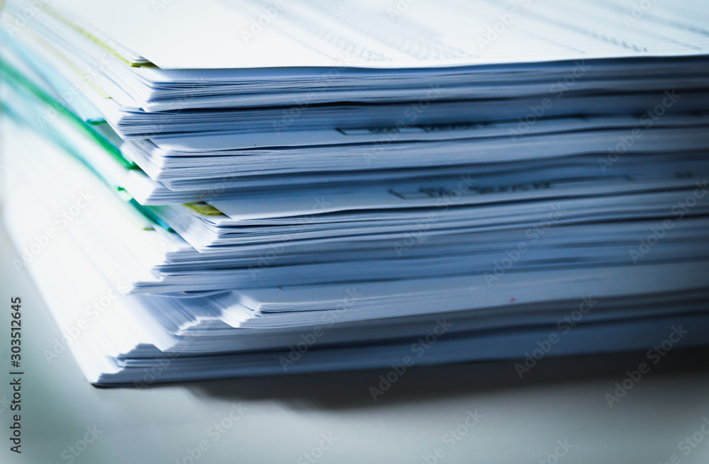 Preparing document. Green and white paper. Business reports and Accounting of documents on Office background. Preparing document. Green and white paper. Business reports and Accounting of documents on Office background.