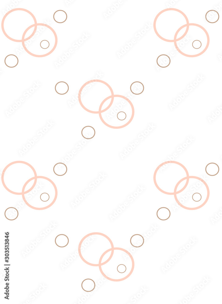 geometric pattern with small and large circles (beige)