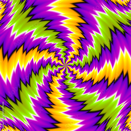 Abstract colorful illusion.