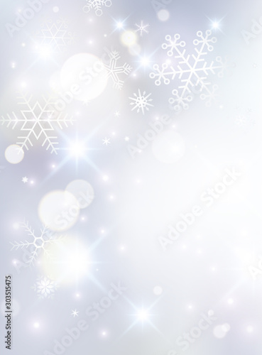 光と雪の結晶　背景