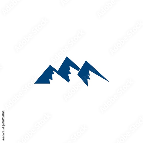 High Mountain icon Logo Business Template design 