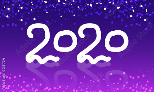 2020 Happy New Year Banner Design
