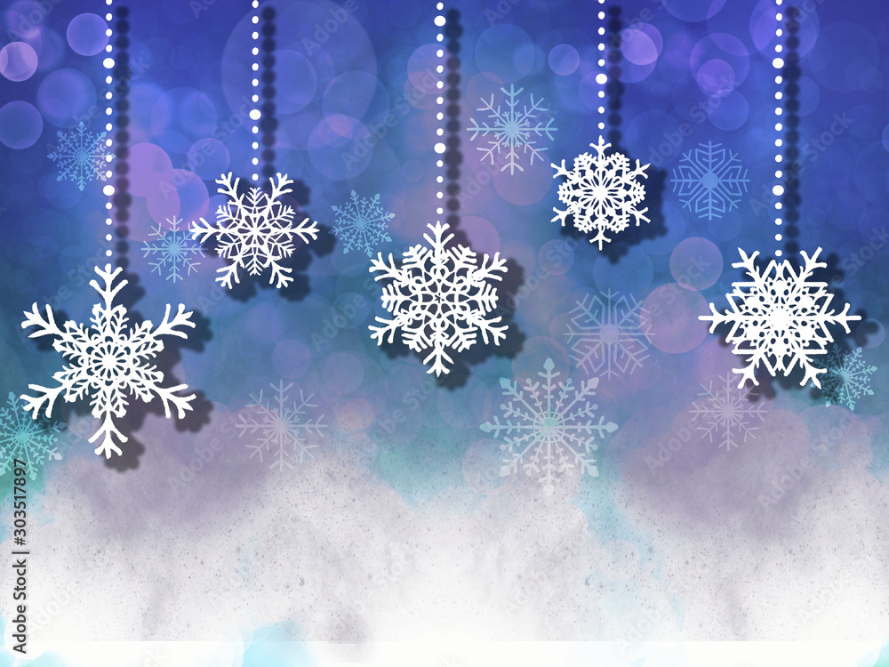雪の結晶のオーナメント クリスマス背景イラスト Stock Photo Adobe Stock