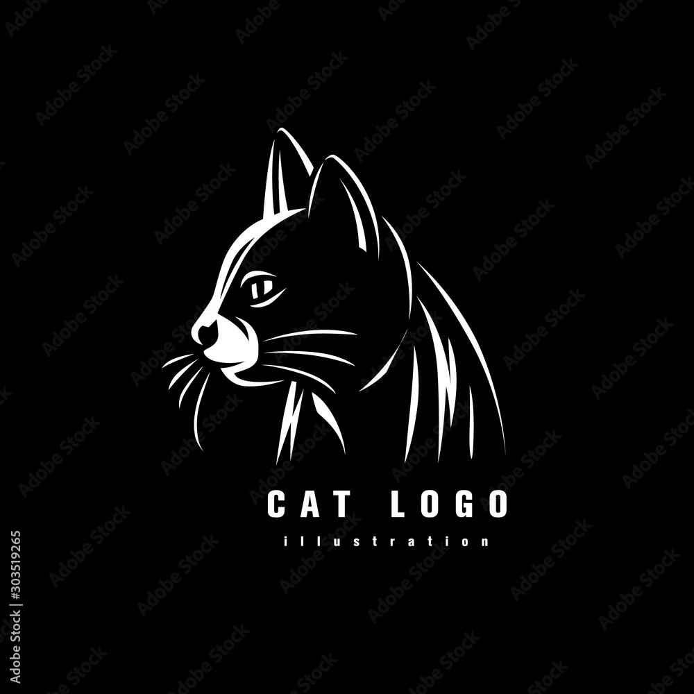 Obraz premium Logotype of the cat