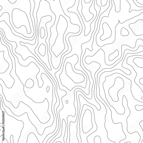Contour vector illustration. Abstract topographic map background. Geography scheme.