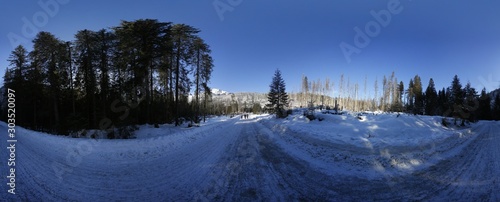 Tatra Mountains in Winter 360 HDRI Panorama