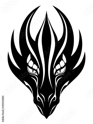Dragon face symbol