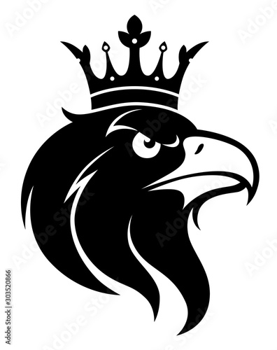 Fototapeta Naklejka Na Ścianę i Meble -  Eagle head with crown
