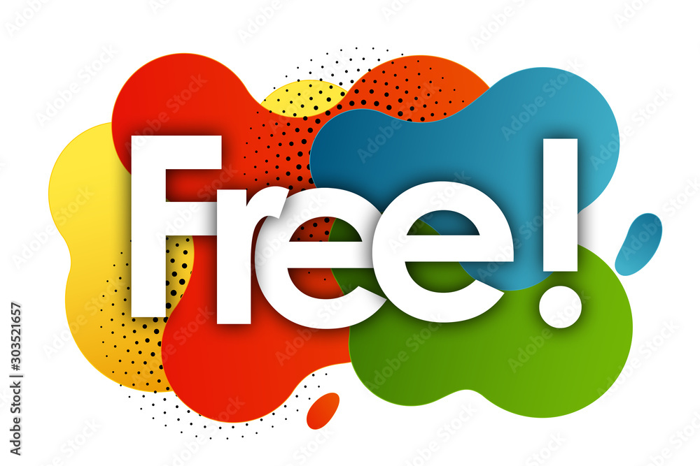 Фотография free in color bubble background