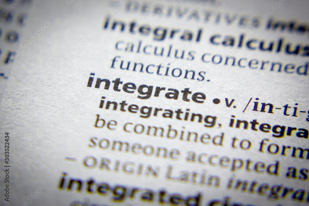 Fotografía Word or phrase Integrate in a dictionary.