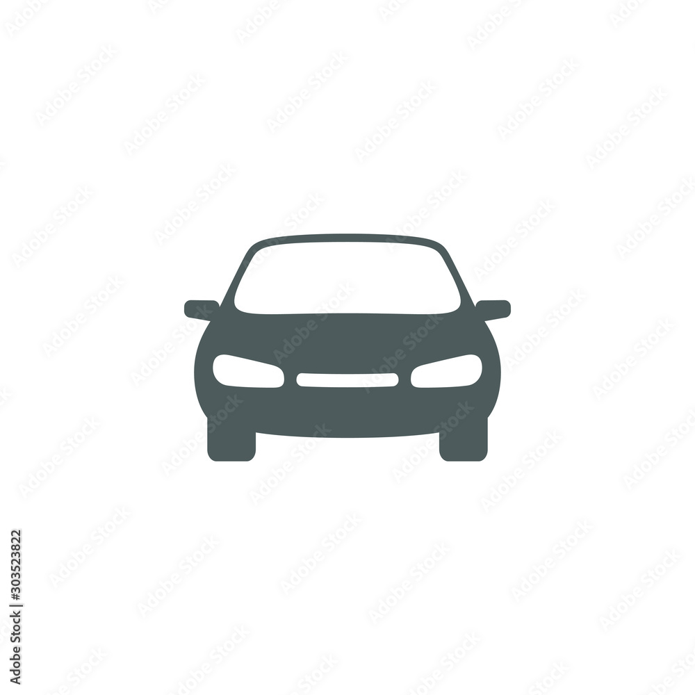 Car graphic icon. Auto sign isolated on white background. Vehicle    symbol. Vector illustration