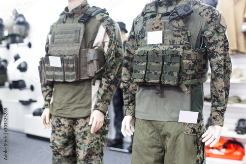 Military body armor. Korean tactical vest