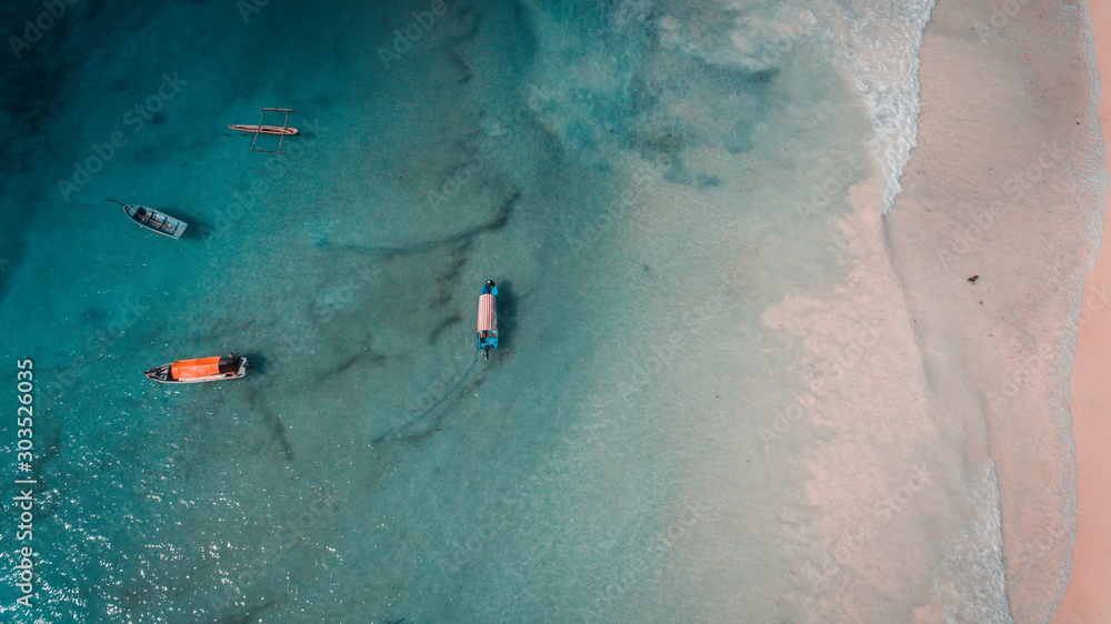 fishermen's dhow in stone town, Zanzibar