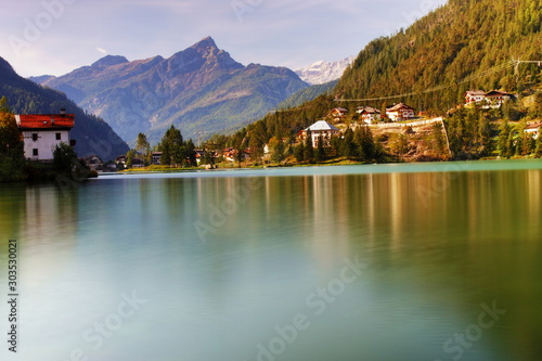 beautiful lake with mountain view by Alleghe © Ruggero