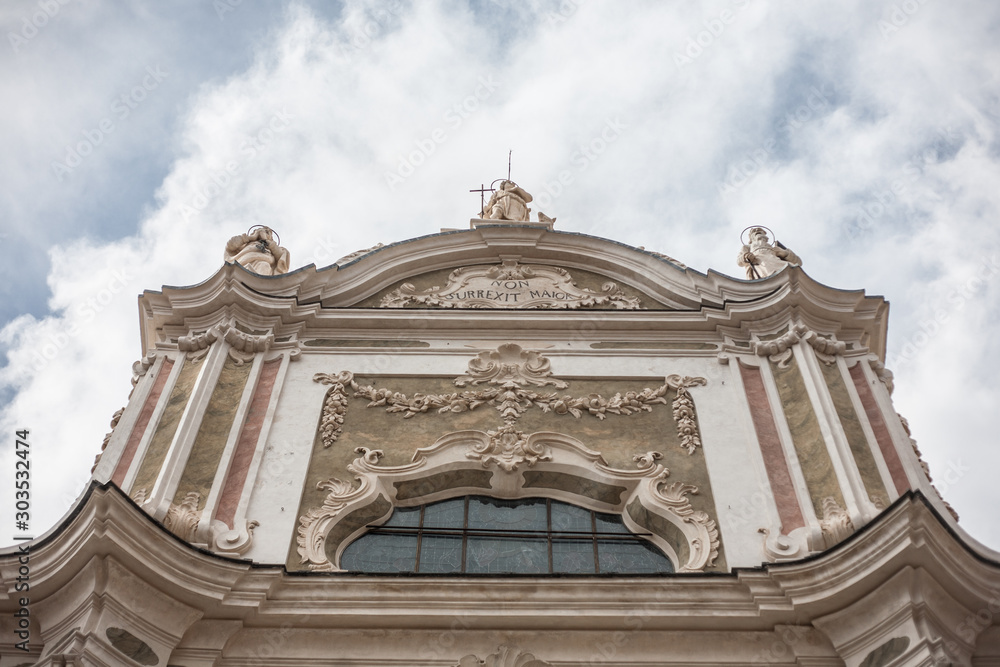 Obraz premium basilica in the afternoon at italian seaside town