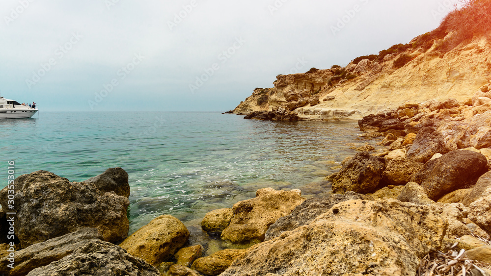 beautiful landscape gulf of the mediterranean wild beach sea