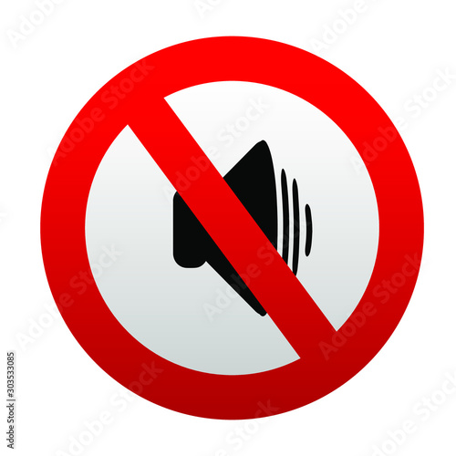 no sound sign