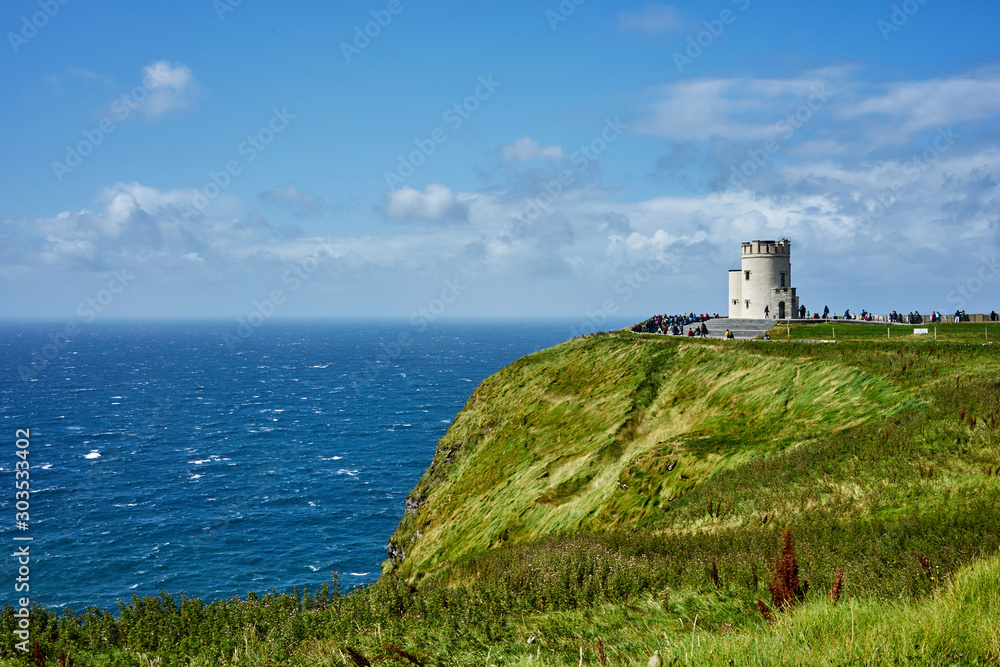 castle on coast of sea