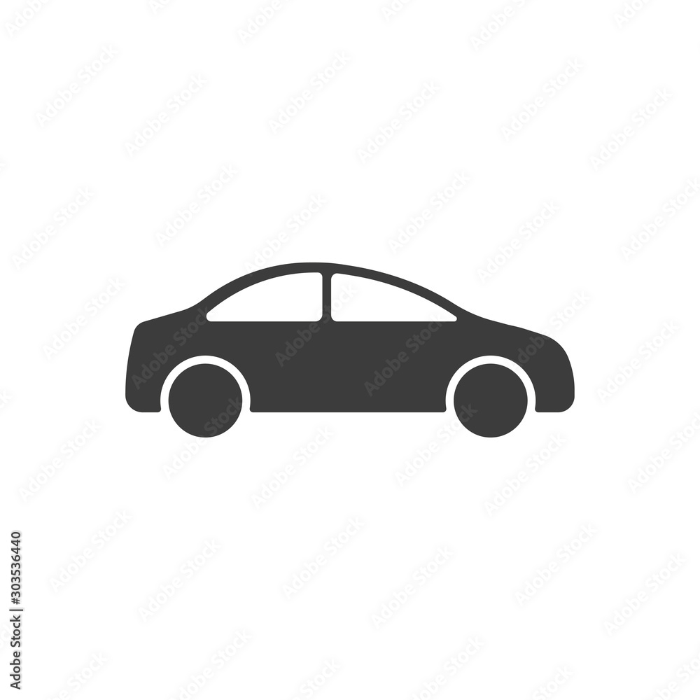 car icon isolate on a white background, vector