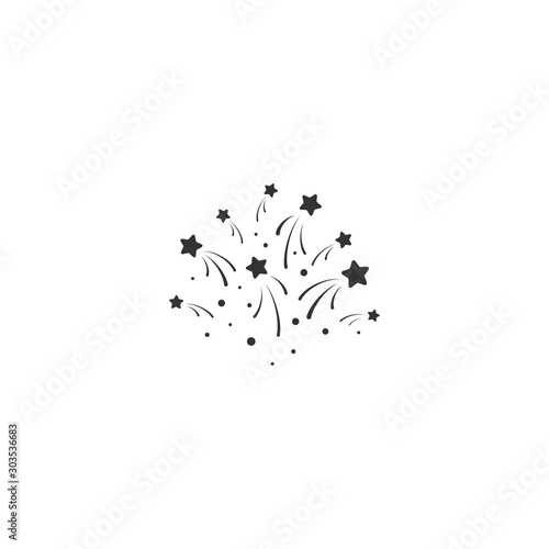 stars with sparkles. Sturdust, confetti template. Vector illustration.