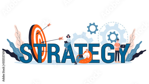 Business plan and strategy concept. Making financial research