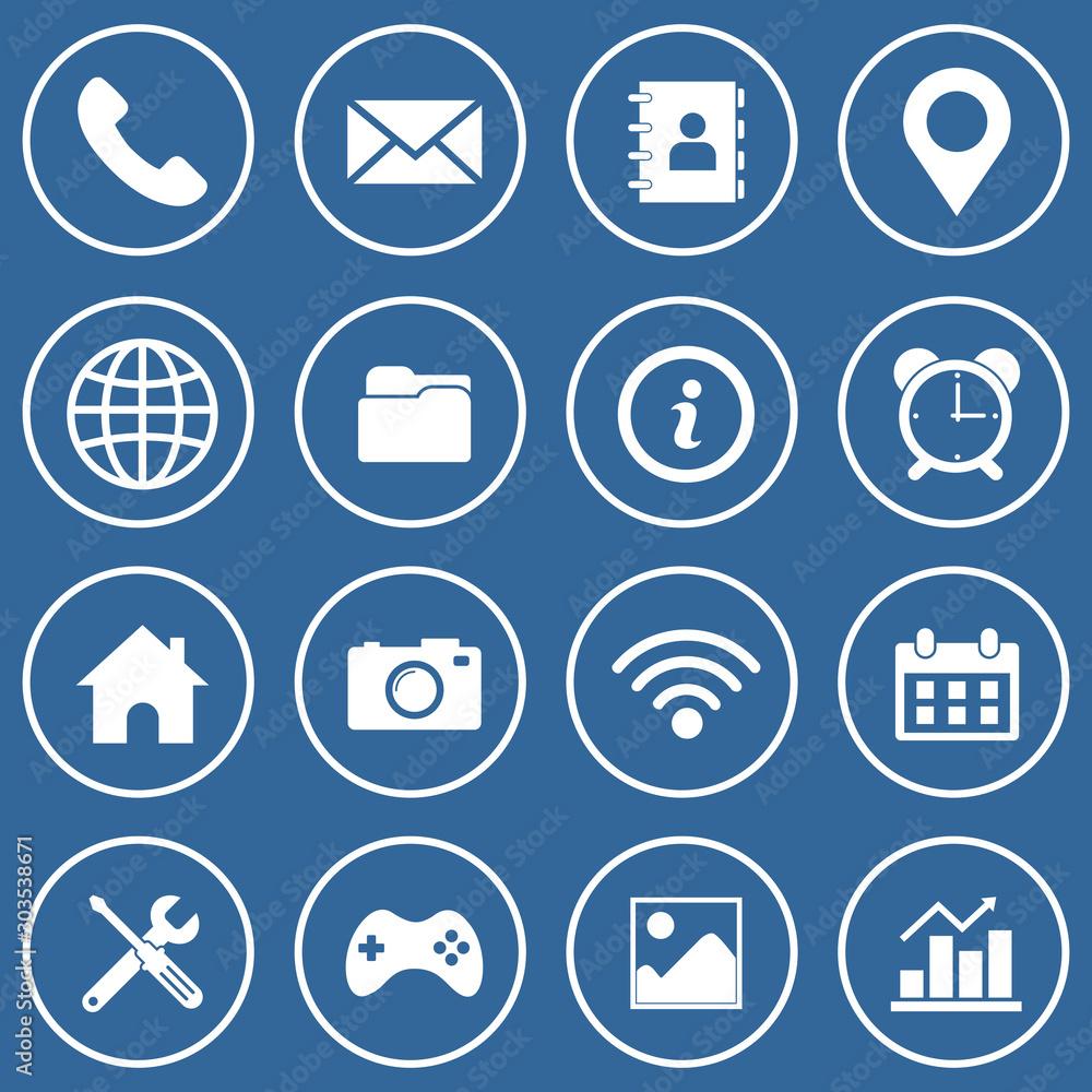 website icon set vector design symbol website icon set vector design symbol