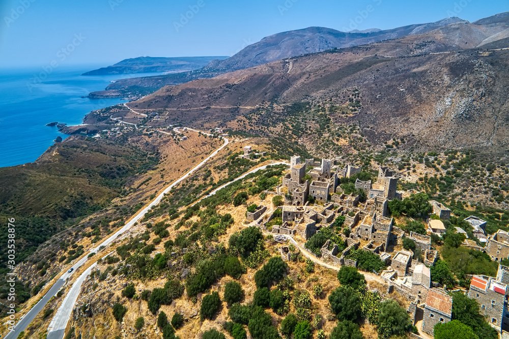 Vathia the impressive traditional village of Mani with the characteristic tower houses