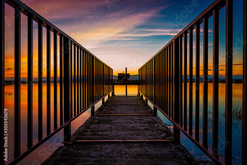pier at sunset © Valdemaras Mockus