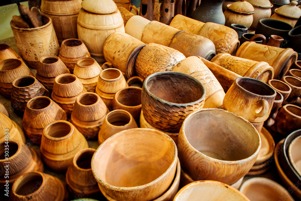 clay pots on the market