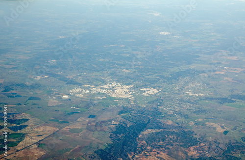 Aerial view of Evora, Portugal