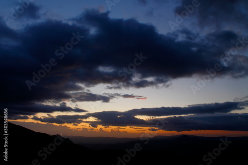 sunset Genal valley