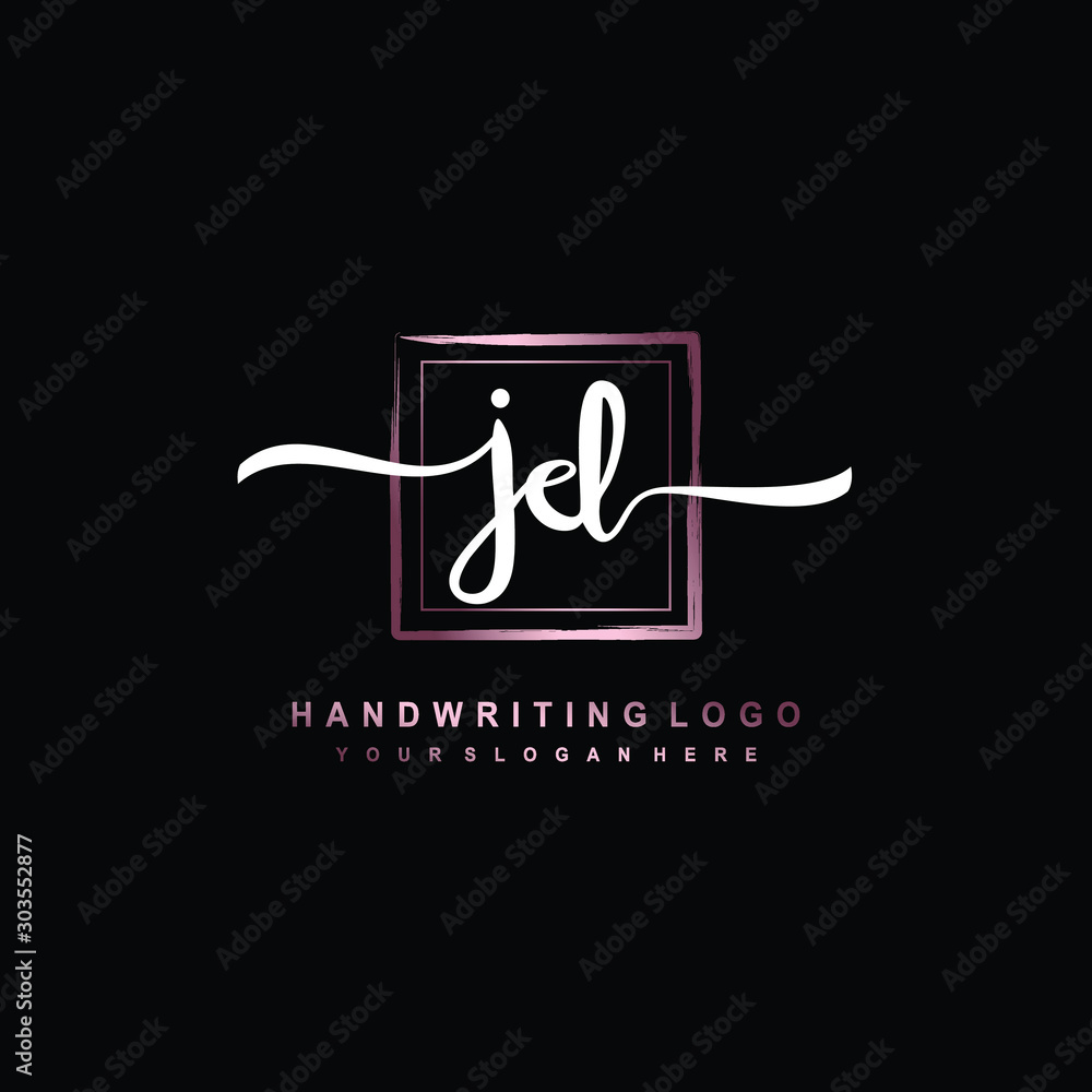 JD Initial handwriting logo design with brush box lines dark pink color gradation. handwritten logo for fashion, team, wedding, luxury logo. JD Initial handwriting logo design with brush box lines dark pink color gradation. handwritten logo for fashion, team, wedding, luxury logo.