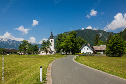 Church in Stara Fuzina, Bohinj, Slovenia photo