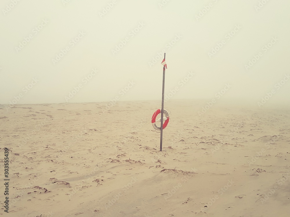 fishing rod on beach fishing rod on beach