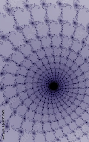 Fractal purple cobweb network dark