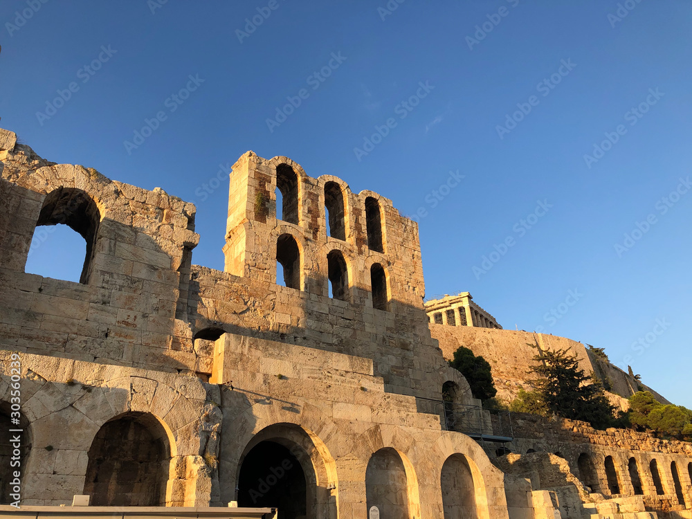 Ancient theatre Odeon of Herodes Atticus, Athens, Greece