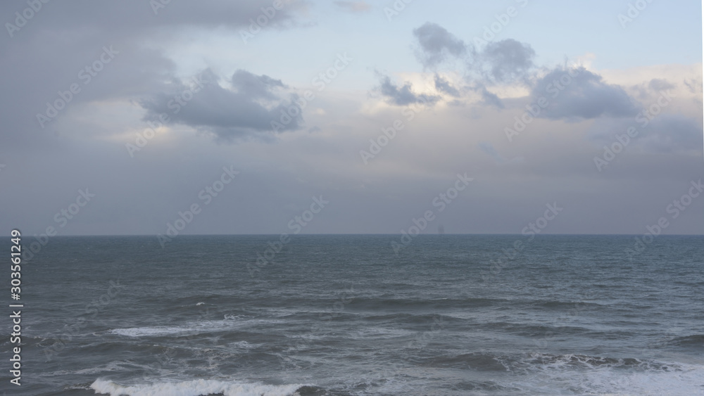 Sunset on the Cantabrian Sea in Asturias Sunset on the Cantabrian Sea in Asturias