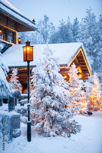 Santa claus village lapland finland