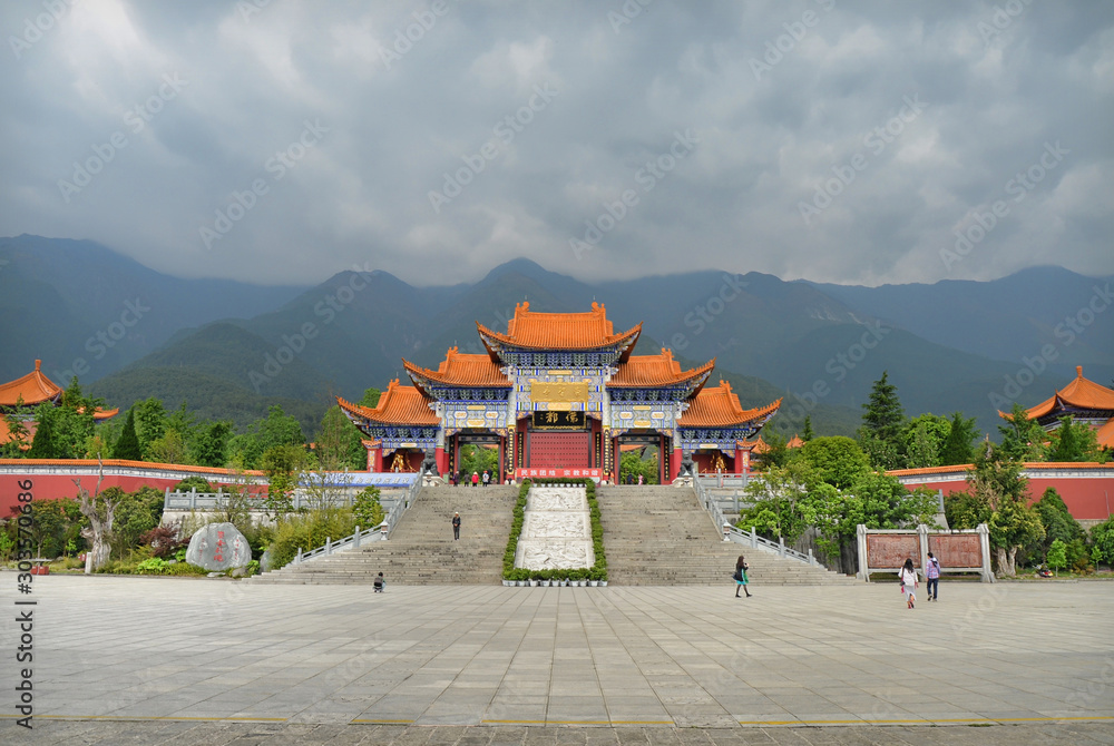 Chongsheng Temple is a Buddhist temple originally built in the 9th century near the old town of Dali in Yunnan province, southern China. Chongsheng Temple is a Buddhist temple originally built in the 9th century near the old town of Dali in Yunnan province, southern China.