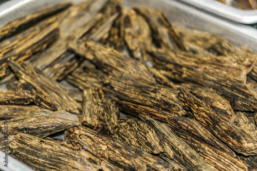 Arabian Oud, Agarwood, also called aloeswood, aloes, incense chips