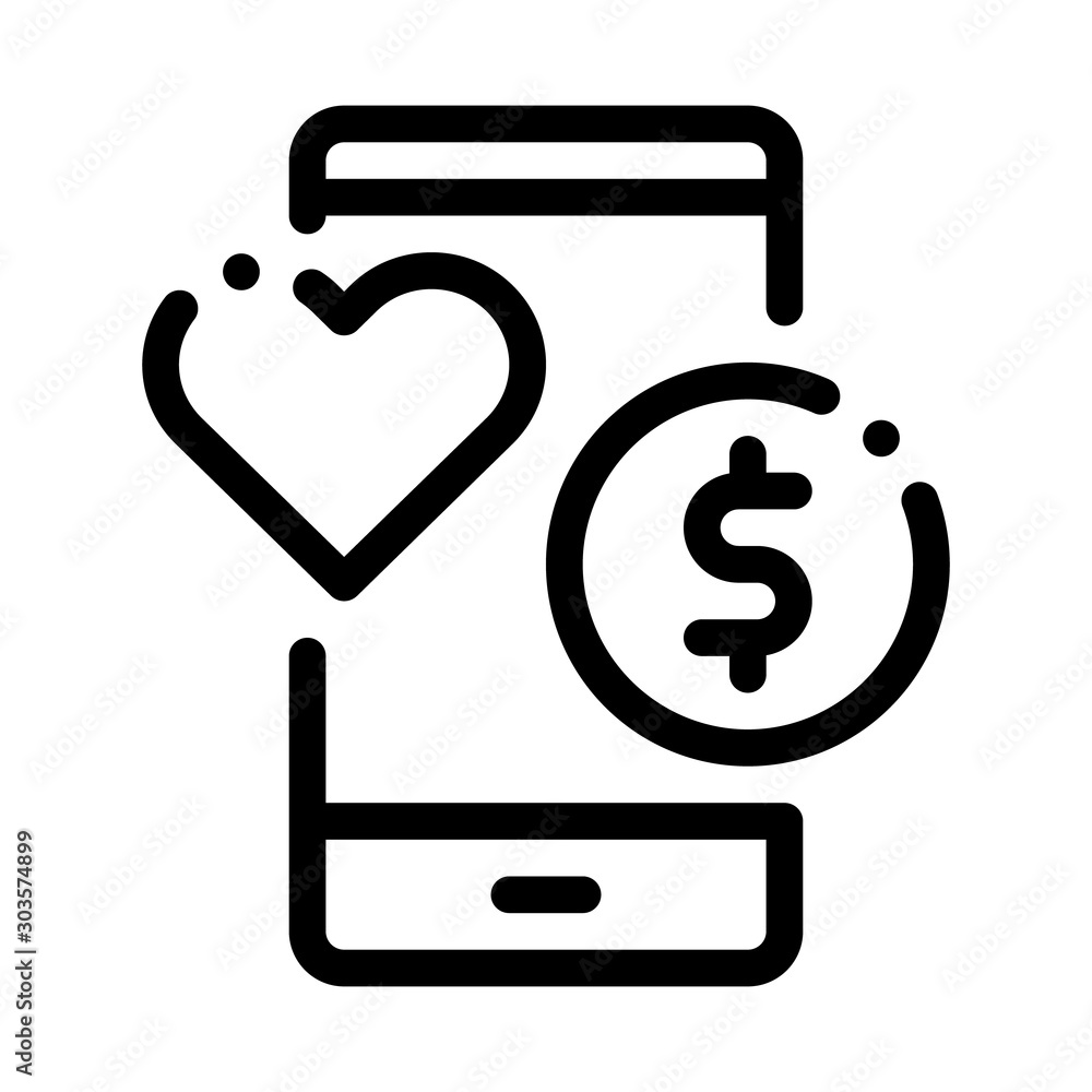 Money Icon Vector. Outline Money Sign. Isolated Contour Symbol Illustration Money Icon Vector. Outline Money Sign. Isolated Contour Symbol Illustration