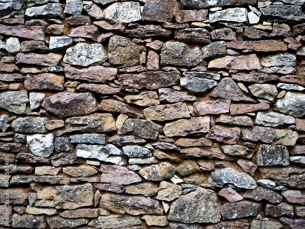 Pared de piedra seca. Arquitectura. Pared de piedra seca. Arquitectura.