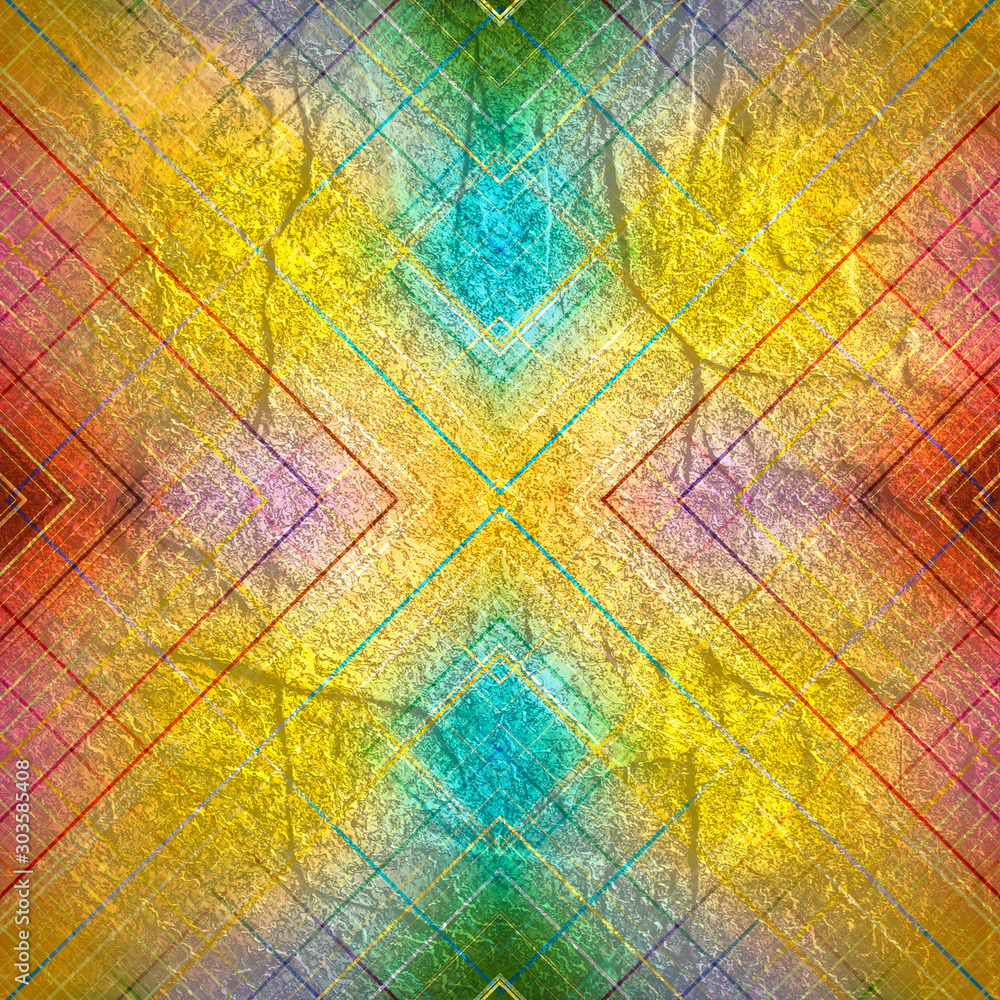 Fototapeta premium Abstract background with stripes. Various lines. Triangle geometry shapes