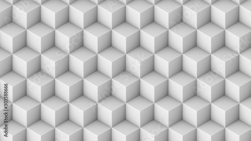 Bild auf Leinwand Isometric cubes seamless pattern. 3D render cubes background