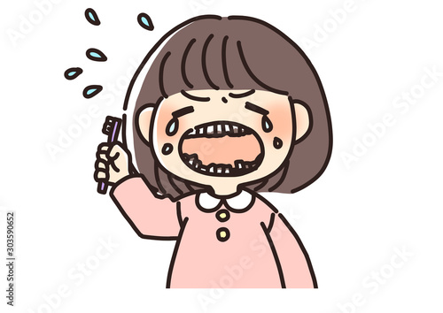 Wallpaper Mural 虫歯の女の子 Torontodigital.ca