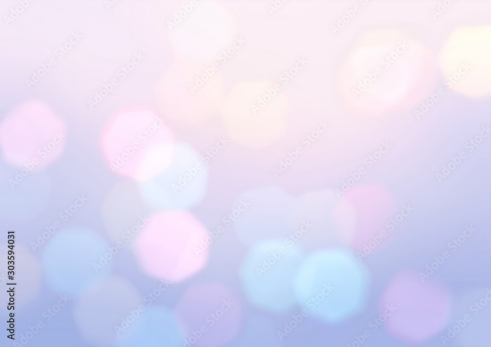 Fototapeta premium Light lilac blurred background. Bokeh pattern. Wonderful illustration.