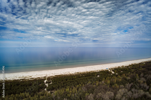 Still Baltic sea at coast of Latvia.